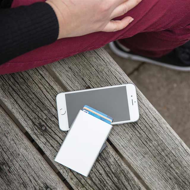 KLOY - SANTHOME RFID Cards Holder Silver