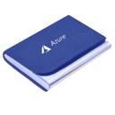 Brushed Metal Cardholder With PU Covering Blue
