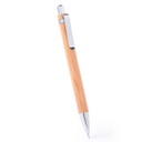 Set Of Bamboo Push-up Mechanism Ball Pen And Mechanical Pencil