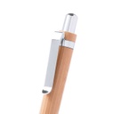 Set Of Bamboo Push-up Mechanism Ball Pen And Mechanical Pencil