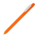 [WIPP 808] TORCY - Rubberized Pen With Sliding Clip - Orange