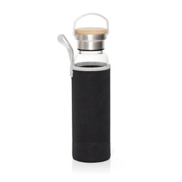 [DWHL 352] FLOHA - Hans Larsen Borosilicate Glass Bottle with Neo Sleeve - Black