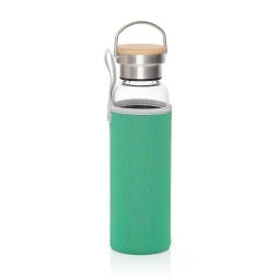 [DWHL 356] FLOHA - Hans Larsen Borosilicate Glass Bottle with Neo Sleeve - Green