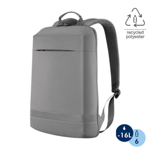 [BPSN 2136] SANOK - CHANGE Collection Slim RPET 15.6" Laptop Backpack - Grey