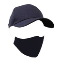 KATHU - HANS LARSEN Heavy Brushed Cotton Cap with Mask Hook Navy Blue
