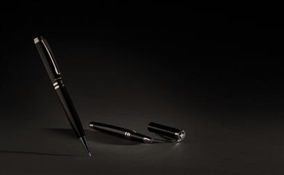 DUSCO SET - Swiss Peak Executive Pen Set - Black/Silver