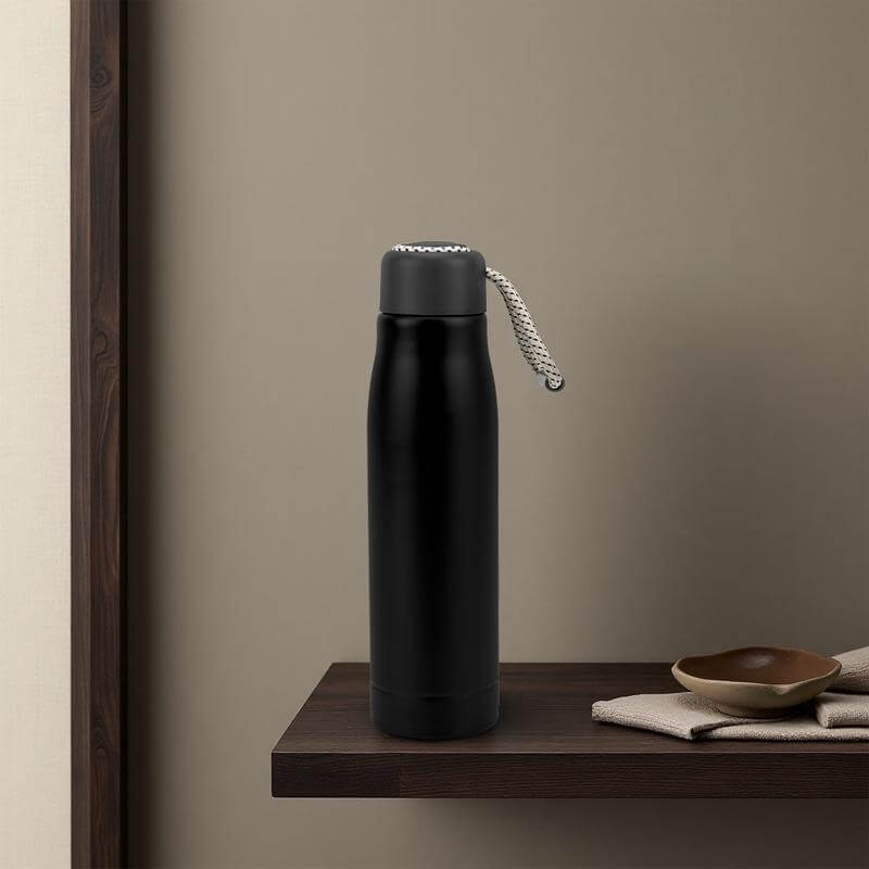 NIMES - Giftology Double Wall Stainless Steel Bottle 550ml - Black