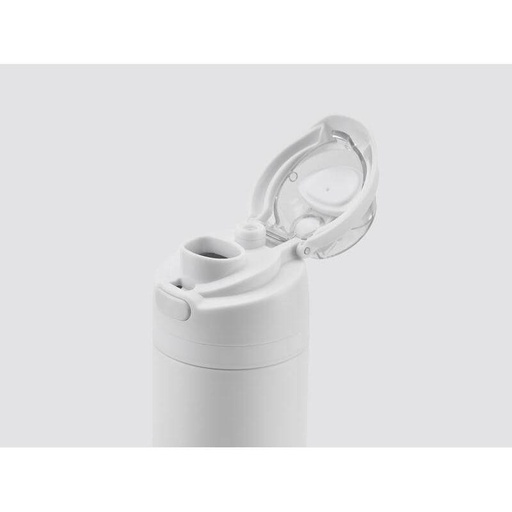 AERO SIP - Hans Larsen Recycled Stainless Steel Bottle with Dual Sip Lid - White