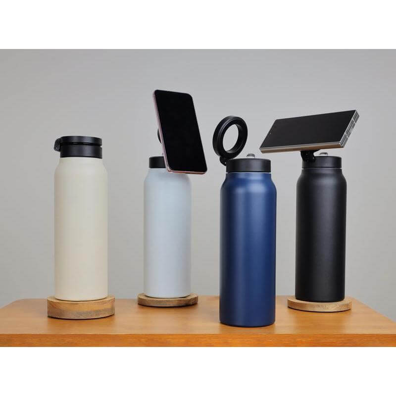 FERRO - Giftology Magnetic Phone Holder Water Bottle 760ml - Sandstone