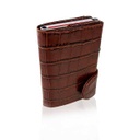 CIKAW - SANTHOME Genuine Leather RFID Cards Wallet Brown