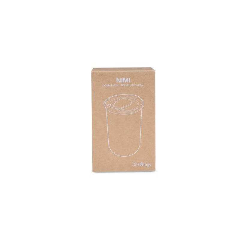 NIMI - Giftology Double Wall Travel Mug 300ml - Black