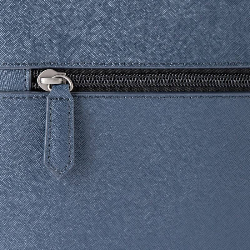 Cross Luxury Leather Backpack - Navy Blue