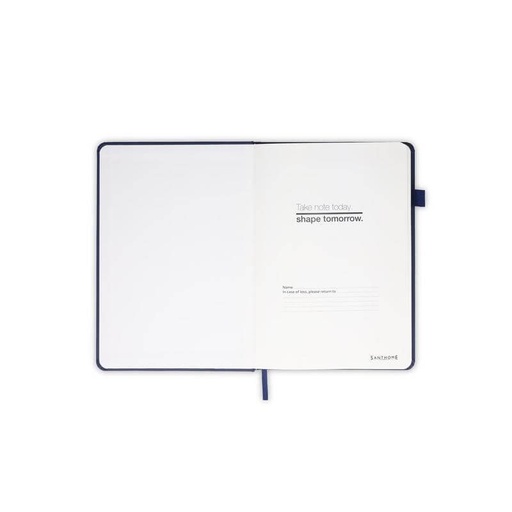 FAROE - Santhome A5 PU Hard Cover Notebook with Pen Loop - Navy Blue