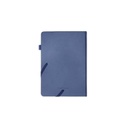 FAROE - Santhome A5 PU Hard Cover Notebook with Pen Loop - Navy Blue