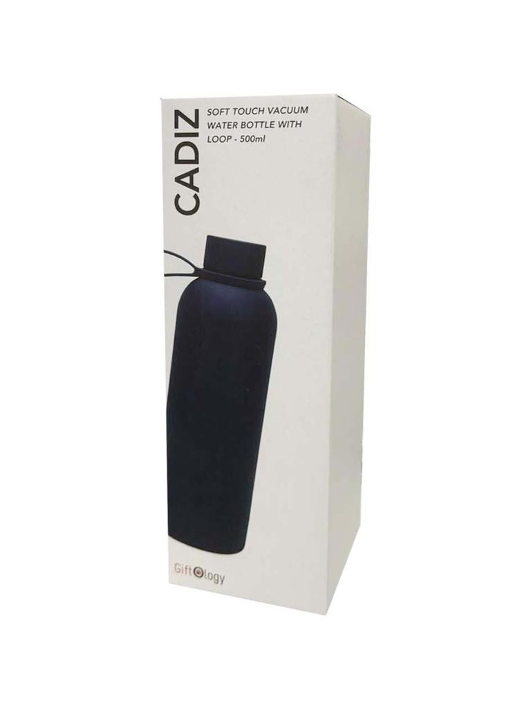CADIZ - Giftology Double Wall Stainless Steel Bottle 500ml - Navy Blue