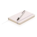 XD A6 Hard Cover Notebook With Stylus Pen - White