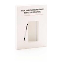 XD A6 Hard Cover Notebook With Stylus Pen - White