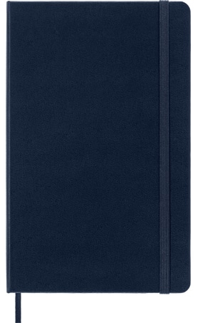 Moleskine Classic Large Ruled Hard Cover Notebook - Navy Blue