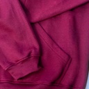 AUS Fleece Hoodie Sweatshirt with Zip-Up - Burgundy