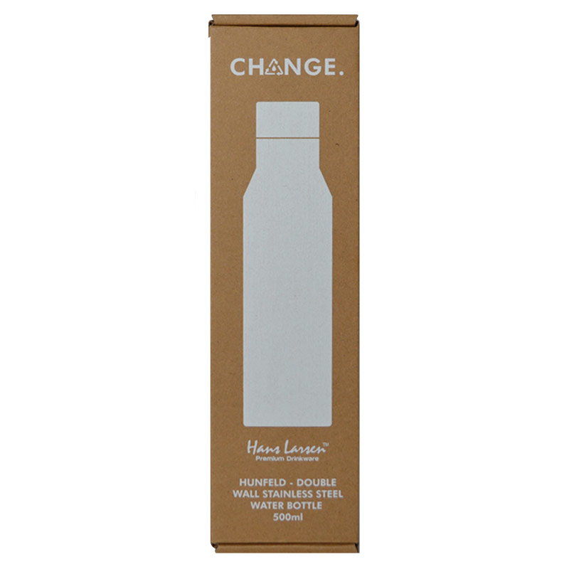 HUNFELD - CHANGE Collection SS Double Wall Water Bottle - White