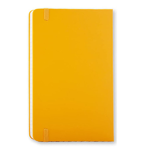 Moleskine Classic Large Ruled Hard Cover Notebook - Orange Yellow