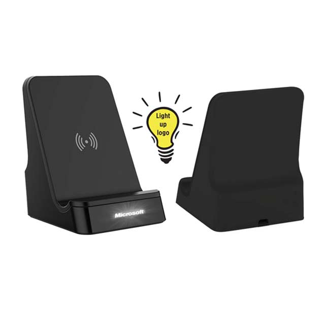 BRANDIS - @memorii 15 W Wireless Charger with Light Up Logo