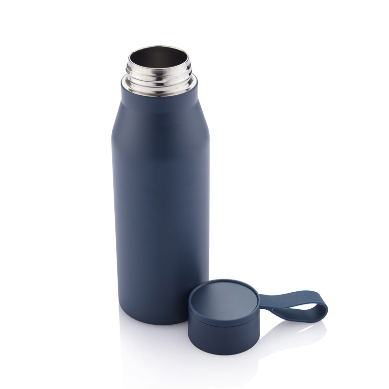 NEBRA - CHANGE Collection Vacuum Bottle with Silicon Strap - Blue