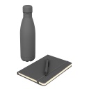 LAUTA - Giftology Set of Stainless Bottle, Notebook and Pen - Grey
