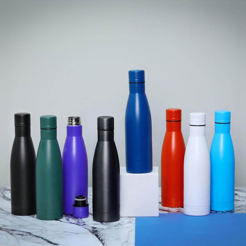 NIESKY - Copper Vacuum Insulated Double Wall Water Bottle - Purple