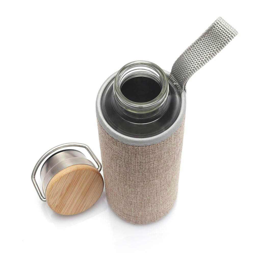 FLOHA - Hans Larsen Borosilicate Glass Bottle with Jute Sleeve