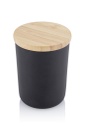 NOUM - Arabic Oudh Scented Glass Candle with Bamboo Lid - Black