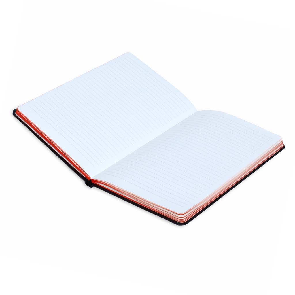 SUKH - SANTHOME A5 Hardcover Ruled Notebook Black-Red