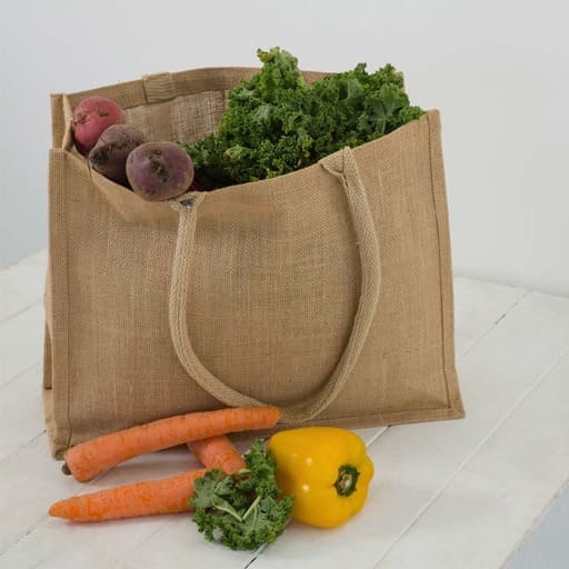 Eco-neutral Jute Shopping Bag - Horizontal - Natural