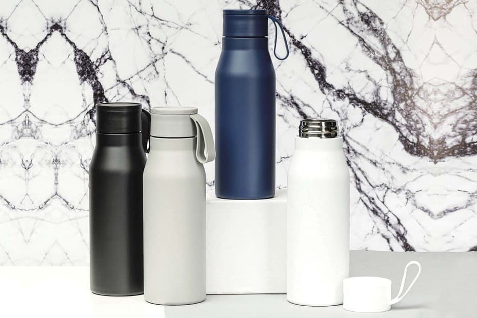 NEBRA - CHANGE Collection Vacuum Bottle with Loop - 600ml - Black