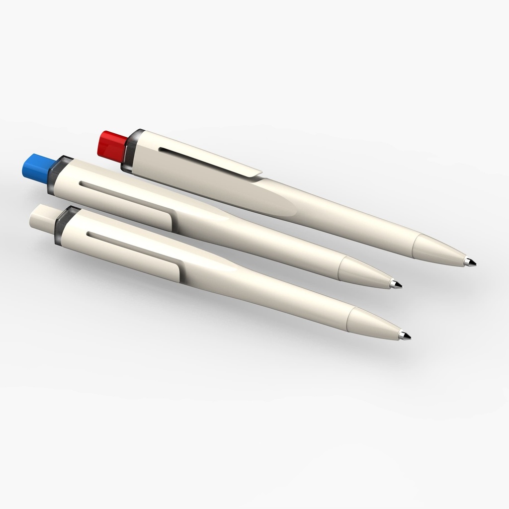 ELVAS - Click Ballpen - White/White