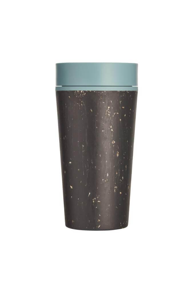 Circular Cup 12oz Black &amp; Faraway Blue