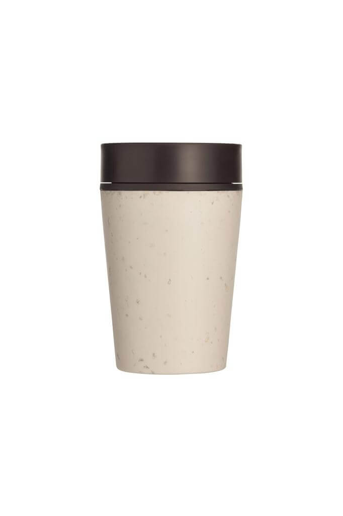 Circular Cup 8oz Cream &amp; Cosmic Black