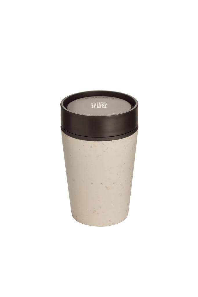 Circular Cup 8oz Cream &amp; Cosmic Black