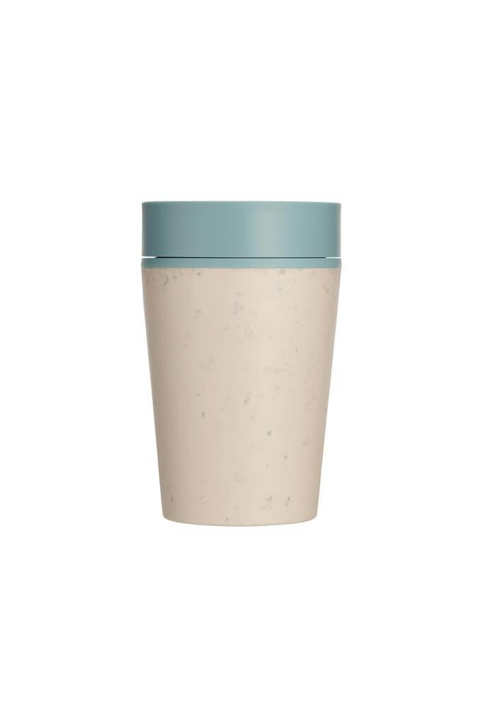 Circular Cup 8oz Cream &amp; Faraway Blue