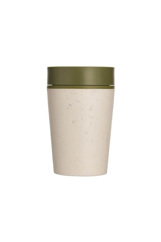 Circular Cup 8oz Cream &amp; Honest Green