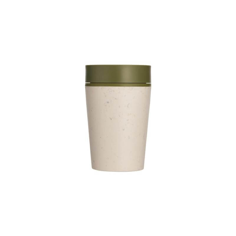 Circular Cup 8oz Cream &amp; Honest Green