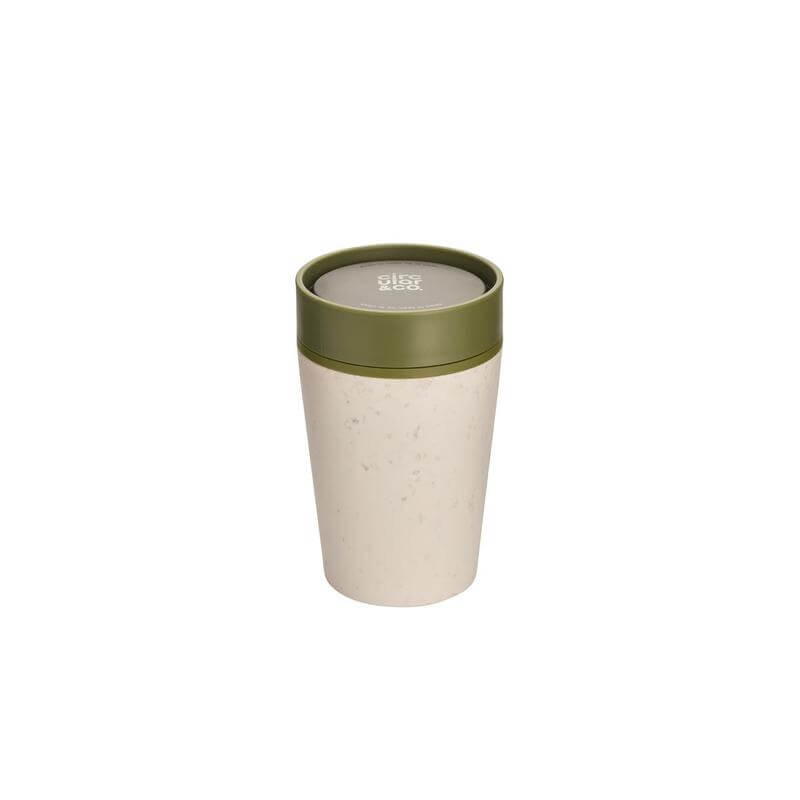 Circular Cup 8oz Cream &amp; Honest Green