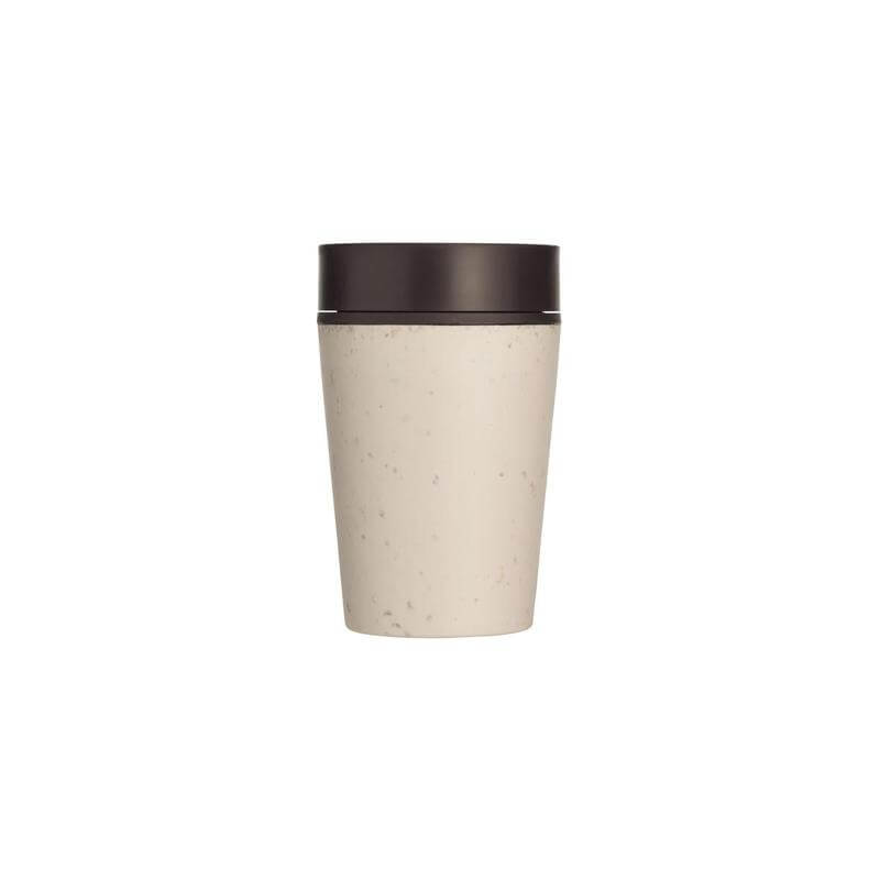 Circular Cup 8oz Cream &amp; Cosmic Black