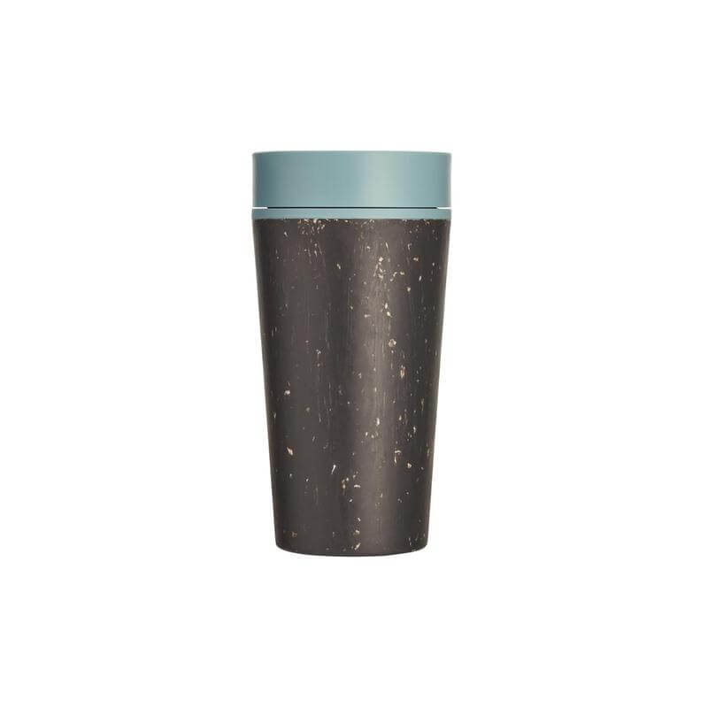 Circular Cup 12oz Black &amp; Faraway Blue