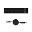 BRELA - @memorii Set of Recycled Laptop Stand and retractable cable - Black