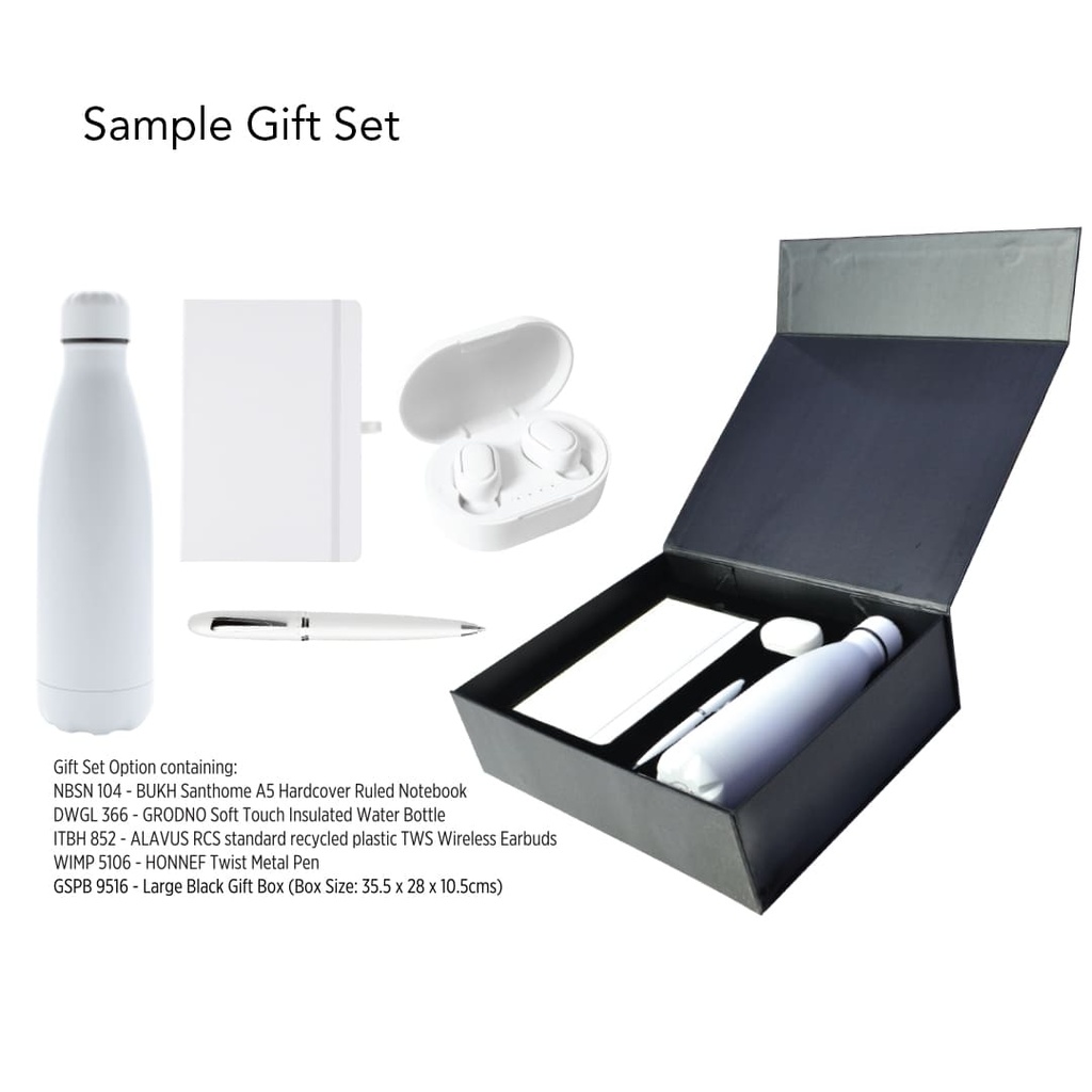 Gift Set Packaging with Magnet Closing (Large) - Black
