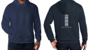 Sweatshirt Hoodie Fleece (pull over style) (unisex) - Navy Blue