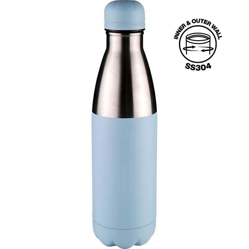 HOPA - Hans Larsen Double Wall Stainless Steel Water Bottle - Sky Blue