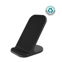 BASEL - @memorii Recycled 10W Wireless Charger Phone Stand - Black