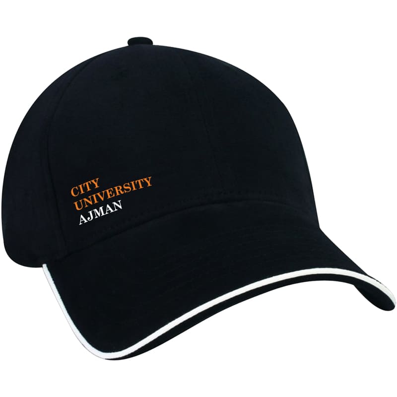 CU NuFit Performance Sports Cap with Sandwich - Black